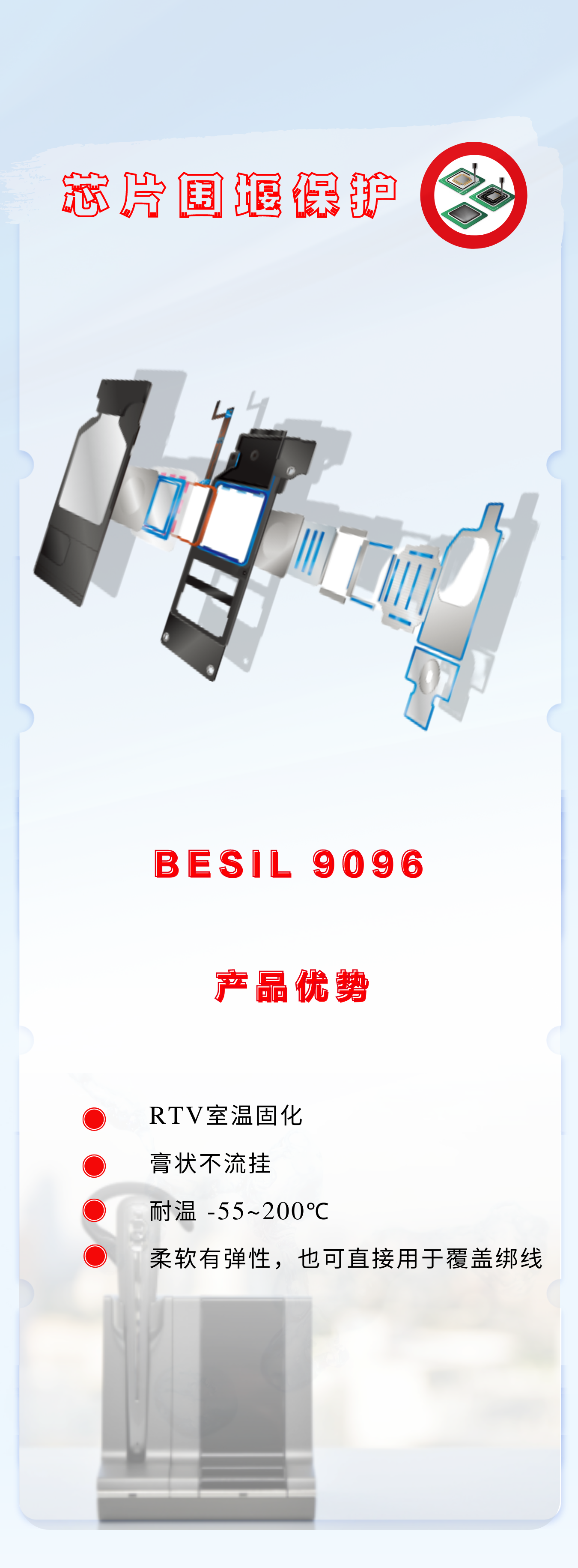 芯片围堰保护方案
